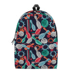 Watercolor Bowling Theme Pattern Print Backpack