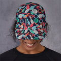Watercolor Bowling Theme Pattern Print Baseball Cap