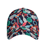 Watercolor Bowling Theme Pattern Print Baseball Cap