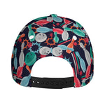 Watercolor Bowling Theme Pattern Print Baseball Cap