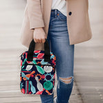 Watercolor Bowling Theme Pattern Print Bible Tote Bag