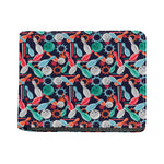 Watercolor Bowling Theme Pattern Print Bifold Wallet