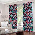 Watercolor Bowling Theme Pattern Print Dimout Grommet Curtains