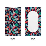 Watercolor Bowling Theme Pattern Print Changing Pad Cover