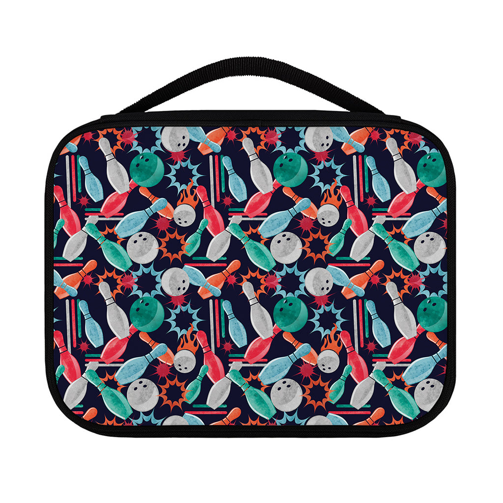 Watercolor Bowling Theme Pattern Print Classic Bible Case