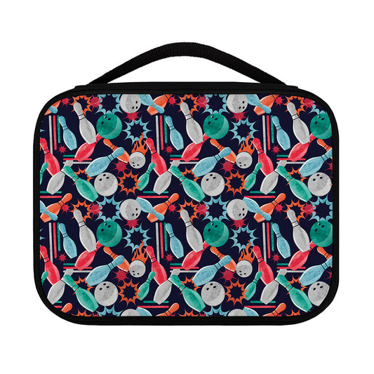 Watercolor Bowling Theme Pattern Print Classic Bible Case