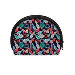 Watercolor Bowling Theme Pattern Print Coin Purse