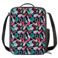 Watercolor Bowling Theme Pattern Print Crossbody Lunch Bag