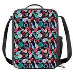 Watercolor Bowling Theme Pattern Print Crossbody Lunch Bag