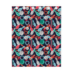 Watercolor Bowling Theme Pattern Print Curtain