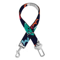 Watercolor Bowling Theme Pattern Print Dog Seat Belt