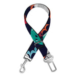 Watercolor Bowling Theme Pattern Print Dog Seat Belt