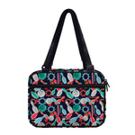 Watercolor Bowling Theme Pattern Print Double Strap Bible Bag