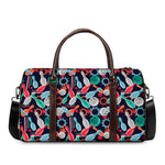 Watercolor Bowling Theme Pattern Print Duffle Bag