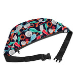 Watercolor Bowling Theme Pattern Print Fanny Pack