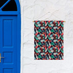 Watercolor Bowling Theme Pattern Print Garden Flag