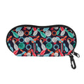 Watercolor Bowling Theme Pattern Print Glasses Case
