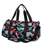 Watercolor Bowling Theme Pattern Print Gym Bag