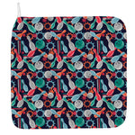 Watercolor Bowling Theme Pattern Print Hand Towel