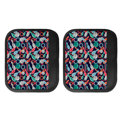 Watercolor Bowling Theme Pattern Print Handle Covers