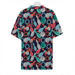 Watercolor Bowling Theme Pattern Print Hawaiian Shirt