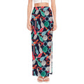 Watercolor Bowling Theme Pattern Print High Slit Maxi Skirt