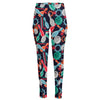 Watercolor Bowling Theme Pattern Print High-Waisted Pocket Leggings