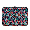 Watercolor Bowling Theme Pattern Print Laptop Sleeve