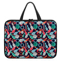 Watercolor Bowling Theme Pattern Print Laptop Sleeve With Handle