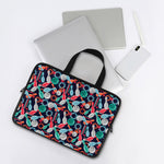 Watercolor Bowling Theme Pattern Print Laptop Sleeve With Handle