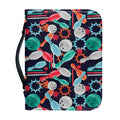 Watercolor Bowling Theme Pattern Print Leather Bible Cover