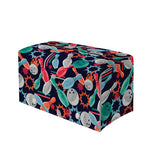 Watercolor Bowling Theme Pattern Print Leather Tissue Box Cover