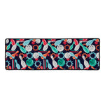 Watercolor Bowling Theme Pattern Print Long Kitchen Mat