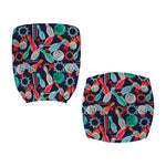 Watercolor Bowling Theme Pattern Print Office Chair Cover