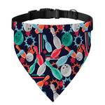 Watercolor Bowling Theme Pattern Print Over The Collar Dog Bandana