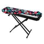 Watercolor Bowling Theme Pattern Print Piano Keyboard Cover
