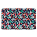 Watercolor Bowling Theme Pattern Print Polyester Doormat