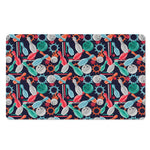 Watercolor Bowling Theme Pattern Print Polyester Doormat