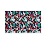 Watercolor Bowling Theme Pattern Print Polyester Flag