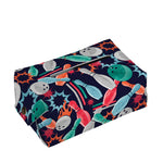 Watercolor Bowling Theme Pattern Print Rectangle Tissue Box Cover
