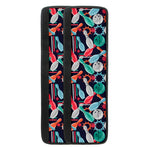 Watercolor Bowling Theme Pattern Print Refrigerator Handle Covers