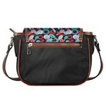 Watercolor Bowling Theme Pattern Print Saddle Bag