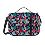 Watercolor Bowling Theme Pattern Print Shoulder Strap Bible Bag