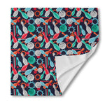 Watercolor Bowling Theme Pattern Print Silk Bandana