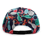 Watercolor Bowling Theme Pattern Print Snapback Cap