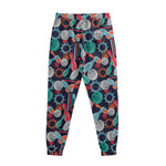 Watercolor Bowling Theme Pattern Print Sweatpants