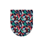 Watercolor Bowling Theme Pattern Print Toilet Lid Cover