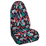 Watercolor Bowling Theme Pattern Print Waterproof Car Seat Cover