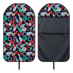 Watercolor Bowling Theme Pattern Print Waterproof Car Seat Cover