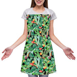 Watercolor Cactus Plant Print Adjustable Apron